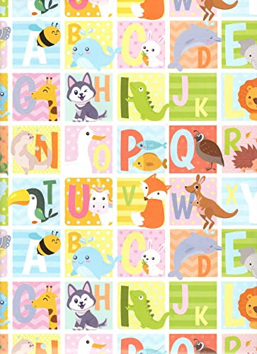 ARKRAFT Geschenkpapier Set 3 Blatt XXL 90 x 65 cm Verpackung ohne Kunststoff Papier FSC schule beginnen zurück zum schulmotiv (18-9176)