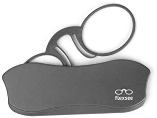 Flexsee Gravity Bügellose Lesebrille für Damen und Herren – 9 Farben / 5 Dioptrien (Grau, 1, Dioptrien)