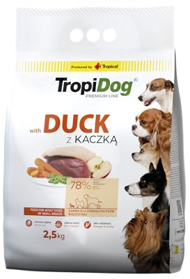 Premium ank- och rismat för vuxna hundar av små raser 2,5 kg