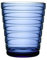 Iittala Aino Aalto Trinkgläser 2er Set, aus Glas, in der Farbe Ultramarinblau, Spülmaschinenfest, Fassungsvermögen: 220 ml, 1066652