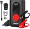 TISHOW Avviatore Batteria Auto 4 in 1 Con Compressore Portatile, 1600A Booster Avviamento, 11200mAh Power Bank, Morsetti di Sicurezza Intelligenti e Torcia LED