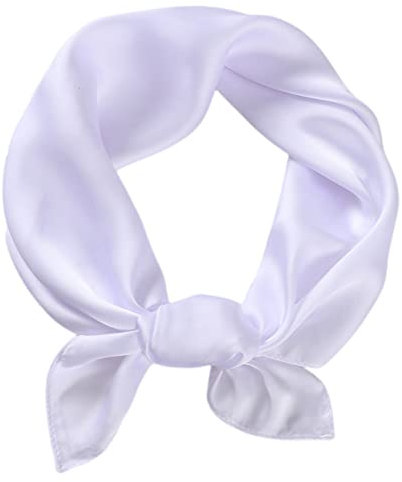 FAIRYGATE Seidentuch Haare Frauen Quadrat Hals Schal Gemischt Einfarbig Halstuch Kopfwickel Schal Bandana A2306