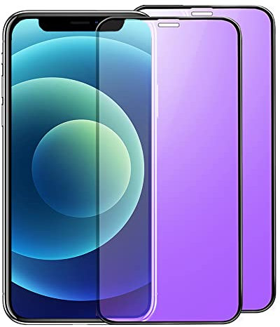 Cokitec 2 x 3D Tempered Glass Screen Protector Blue Light for iPhone 13 Pro Max