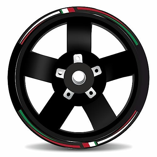 Tankpad Set di adesivi per cerchioni, 12 pollici, adatti per Vespa GTS 125 + GTS Super 125 X710128VA