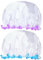 G2PLUS 2PCS Large Shower Cap for Long Hair, 32CM Clear Hair Caps for Girls and Women, Reusable Elastic Bath Caps for Girls Spa Home Use
