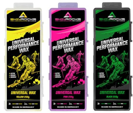 SkinRocks Universal Skiwachs Snowboard Bügelwachs All IN ONE Wax 750g Farben Mix