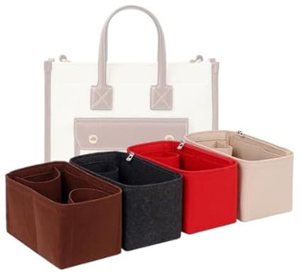 LinerLink Taschen-Organizer für Burberry Mini Freya Tasche (23 x 19 x 8 cm (L x H x T), handgefertigter Taschenorganizer, individueller Tascheneinsatz, 2 mm Filztascheneinsatz, Damen-Handtaschenformer