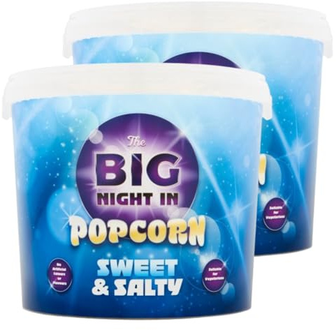 Sweet & Salty Popcorn Tub 250g - Settle In For a Big Night In With The Swet & Salty Popcorn Tub 250g - Pack of 2