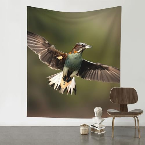 MyPiky Wandteppich mit Jagd-Motiv für Schlafzimmer, Wandteppich, Wanddekoration, Heimdekoration für Wohnzimmer, Wohnheim, 152,4 x 130,9 cm