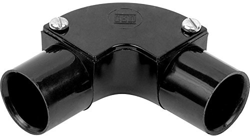Electrical Conduit System, 20mm Black PVC, Boxes, Bends, Tees and Accessories (20MM INSPECTION ELBOW)
