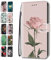 Handyhülle für Samsung Galaxy A51 4G 2020 Hülle Muster Herzen Blätter Geblümt Lederhülle Klapphülle Tasche Flip Case Cover Schutzhülle mit Kartenfach Handytasche - Eine Blume
