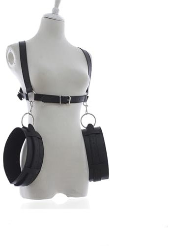 -Oberschenkel-Sling-Spreizer, Bein-offenes Fessel-/-Geschirr mit Handschellen, Sex-Positionshilfe, sexy Kostüme ZL31804,Fesselgurte & -stangen