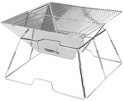 Barbacoa de carbón para exteriores, barbacoa plegable portátil, estufa de leña de carbón desmontable, utensilios para pícnic, horno de acampada