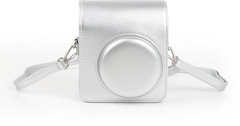 Aisnyho Instant Mini 40 Case,Camera Protective Case Bag for Fujifilm Instax Mini 40 with Shoulder Strap (Silvery)