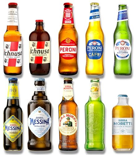 Italien Mixpaket XXL- Große Bier-Reise durch Italien mit Ichnusa, Birra Moretti, Peroni & Messina - Ideales Geschenkset (20 Flaschen)