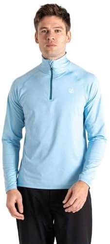 Dare2B Men's Fuse Up II Recycled Lightweight Core Stretch Midlayer with ilus Core fabric, perfect for Hiking, Skiing & Snowboarding Sky Blue