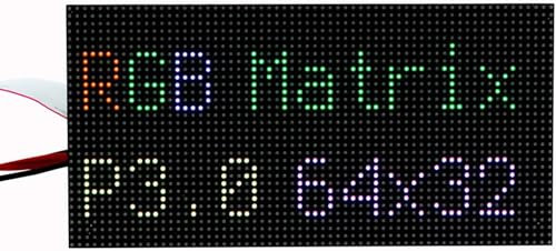 RGB Full-Color LED Matrix Panel Display 64×32 Pixels for Raspberry Pi 3mm Pitch Onboard 2048 RGB LEDs for Arduino RGB LED Panel