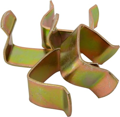 MANCHESTER BEDS & UPHOLSTERY Metal U Clips For Divan Bed Bases Ottoman Bed Bases - Steel U Clips (Metal U Clips, 4 Clips)