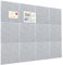 Okydoky Filz Pinnwand Selbstklebend, 30x30 cm, 12 Stück Bulletin Board Keramikfliese visuelle Pinnwände, Korkbrett, Filz-Pinnwände für Home Office Klassenzimmer Wanddekoration(GY-3030, 12pc).DE