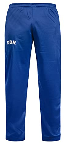 JL Sport Historic DDR East Germany Blue Track Pants Retro Vintage Football Gym Herren, blau, XL