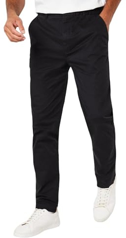 Burton Mens Chino Slim Trousers (38R) (Black)