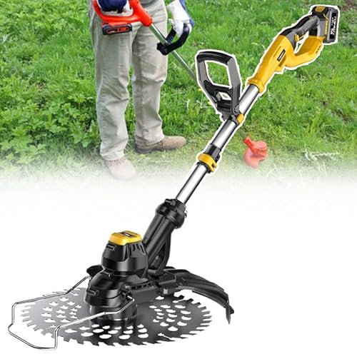 WEIMILOR Tondeuse électrique sans Fil | Batterie 21 V 4,0 Ah et Chargeur Rapide | Indice de résistance aux intempéries IPX4 | Parfait pour Les Jardins alpins et Les climats pluvieux,2batteries