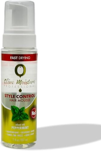 Olive Moisture Professional Style Control Hair Mousse | 207 ml | 500 ml (500 ml)