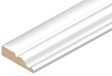 Ogee Architrave White Primed Pine Door Mouldings Moulds (2, 100cm)