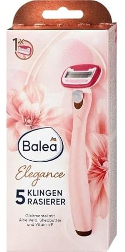 Balea Rasierklingen Damen Elegance Rasierer 5-Klingen Ersatzklingen Körper-Rasierer Nassrasierer für Rasierer (Rasierer 5-Klingen)