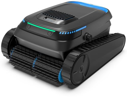 BOTLUXE (2026 Upgrade) Robot de piscine Sol et Mur, Ligne d'eau, Aspirateur de piscine sans fil à batterie, Navigation intelligente, Puissant 18927 L/H, Nettoyeur de piscine pour piscines jusqu'à 170㎡