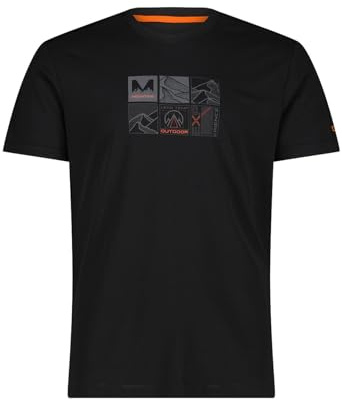 CMP Herren T-Shirt Adventure-Print aus Piqué mit Dry-Function Gr. L = 50