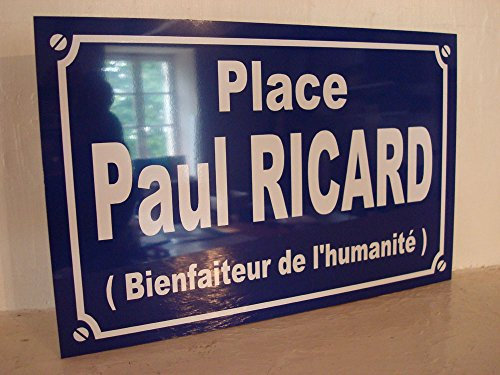 Noir & Mat Sérigraphie Ricard Plaque de Rue création Collector Edition limitée Cadeau Original