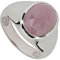 La Luna Design Damen-Ring Sterling-Silber 925 rhodiniert Saphir pink RW18