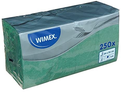 SWS-Schüler Servietten 2-lagig, 24 x 24 cm dunkelgrün [250 Stück]