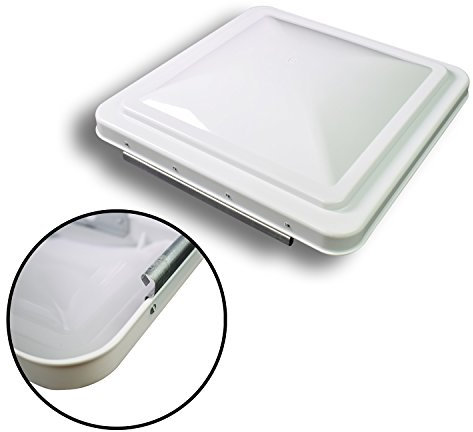 Leisure Cubierta de ventilación de techo de 14 pulgadas, tapa de ventilación de repuesto universal blanca para caravana, remolque, autocaravana