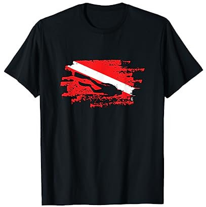 Diver Flagge Tauchen Unter Wasser Geschenk T-Shirt