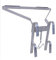 Universal Ladder Stand-Off I-Shaped Downpipe - Ladder Accessory, Easy Use in Flat Wall