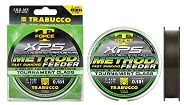 Trabucco Filo da Pesca XPS Method Feeder T-Force 0.203 mm 5.30 kg 150 m Affondante Ideale per Tutte Le Tecniche di Pesca
