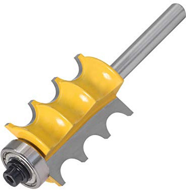 1/4 Shank Triple Bead DIY Fresadoras grandes Moldeo Router Bits Herramientas de carpintería