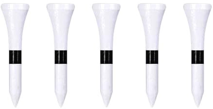 Zivisk Golf Tees Holz - 100 Stück 38mm Bambus Tees (Weiß)