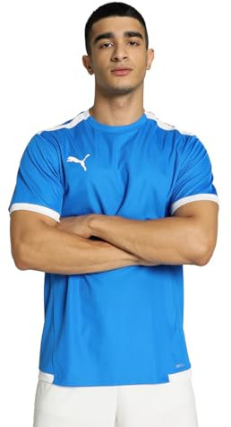 PUMA Herren Teamliga Jersey Shirt, Electric Blue Lemonade-puma White, M EU