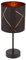 etc-shop Tischleuchte Schreibtischlampe Tischlampe Beistellleuchte Leeleuchte schwarz gold Stofflampe, Metall Acryl, 1x E14 Fassung, DxH 15x35 cm
