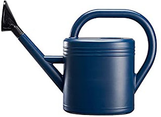 Latas de riego de plástico de hierro cabezal de ducha de riego riego para ollas de riego para interiores al aire libre, casa, oficina, azul, 3L