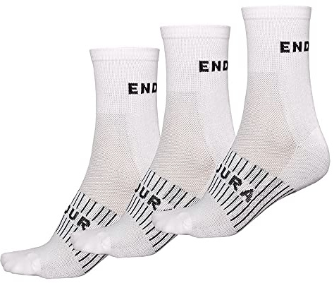 Canterbury Endura Herren COOLMAX® Rennradsocken (3er-Pack) | Leicht | Feuchtigkeitsableitend | Sportliche Crew-Socken Socken