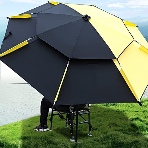 LYAH Gartenschirm Sonnenschirm Groß Marktschirm 2M/2.2M/2.4M, Regenfest/Sonnenschutz/Winddicht Angelschirm, 360° Neigung Strandschirm, Mit Tragbarer Tragetasche + Sandanker