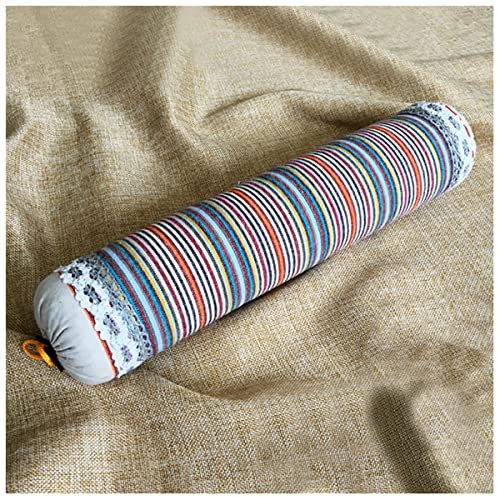 Oreiller cervical en sarrasin, oreiller de sarrasin biologique, coussin de cou en forme de coque de sarrasin, coussin de soutien cervical, oreiller de soutien cervical avec housse en coton amovible