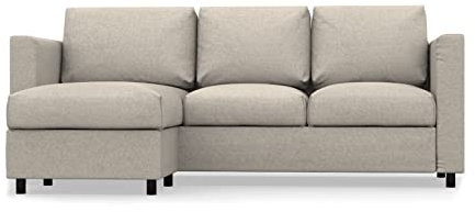 comfortly Sofa mit Chaiselongue-Schonbezug, handgefertigt, kompatibel mit VIMLE Couch, nur Bezüge (Cashmer-Mischgewebe, Beige)
