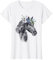 Pferd mit schönem Blumenkranz für Pferd, Mädchen, Pferd, Mutter T-Shirt