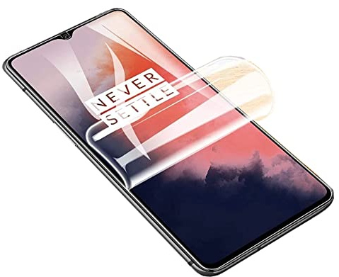 CUFEREDU 2pcs Film hydrogel TPU pour OnePlus 6T / OnePlus 7 6.41 | Felxible, Film en gel, HD Clear, Protecteur d'écran, Sensible au tactile, Emprintes digitales déverrouillées, Verre non dur
