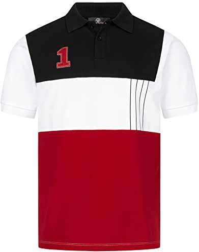 Rock Creek Herren Polo T-Shirts Basic Shirt Kurzarm Poloshirt Polohemd Slim Fit Sommer Shirts Männer T Shirt Top Polokragen H-304 Schwarz L
